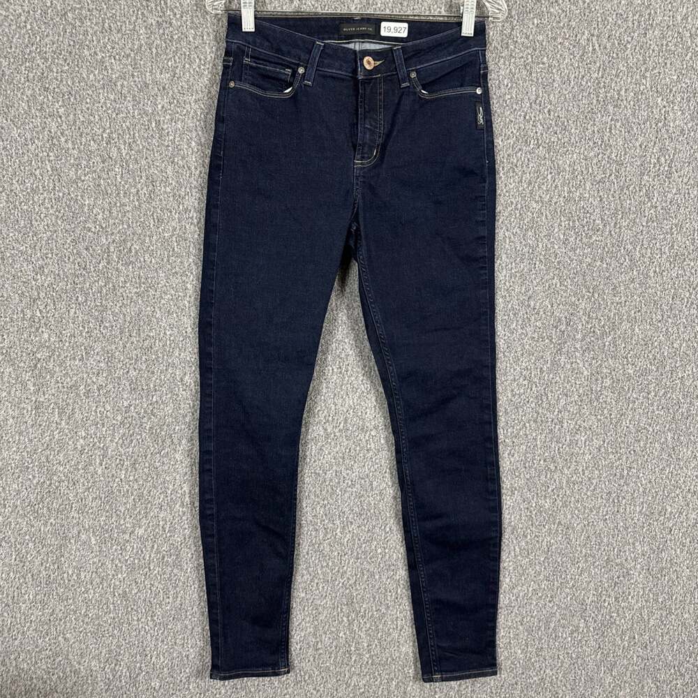 Silver Jean Women’s Size 28/29 Dark Wash Blue Mazy Skinny Stretch Denim Jeans